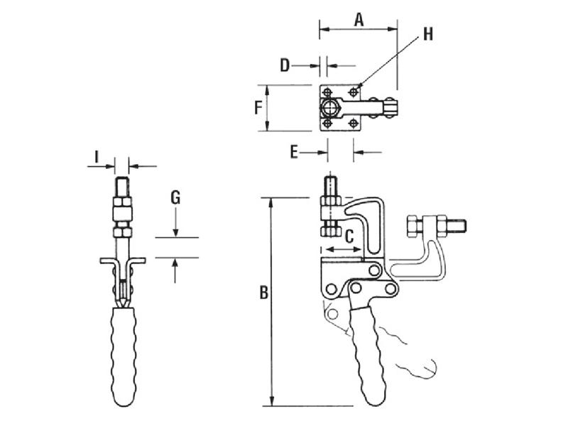 Pull Back Toggle Clamp Pull Back Toggle Clamp Manual Toggle Clamps